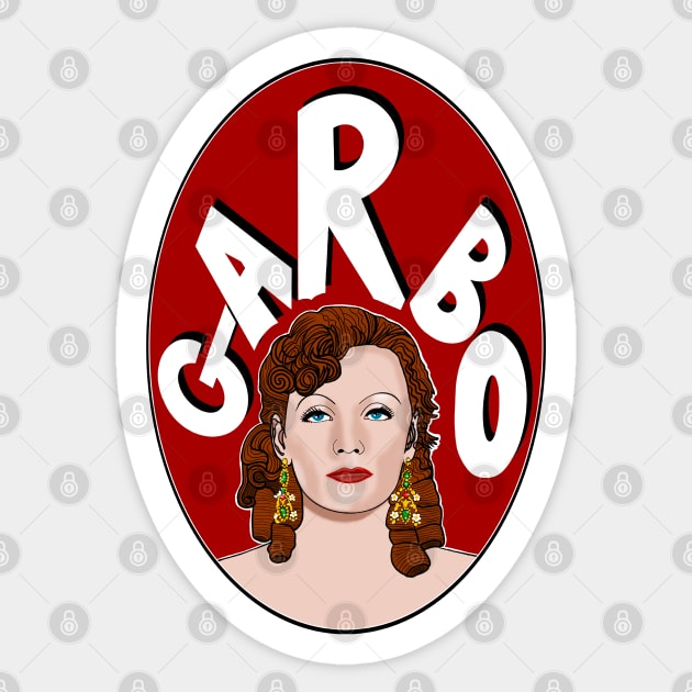 Greta Garbo Hollywood Legend Sticker by EmmaFifield